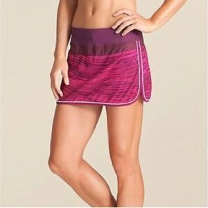 Athleta Women's Ramp It Up Skirt Skort Pink Space Dye Size 2